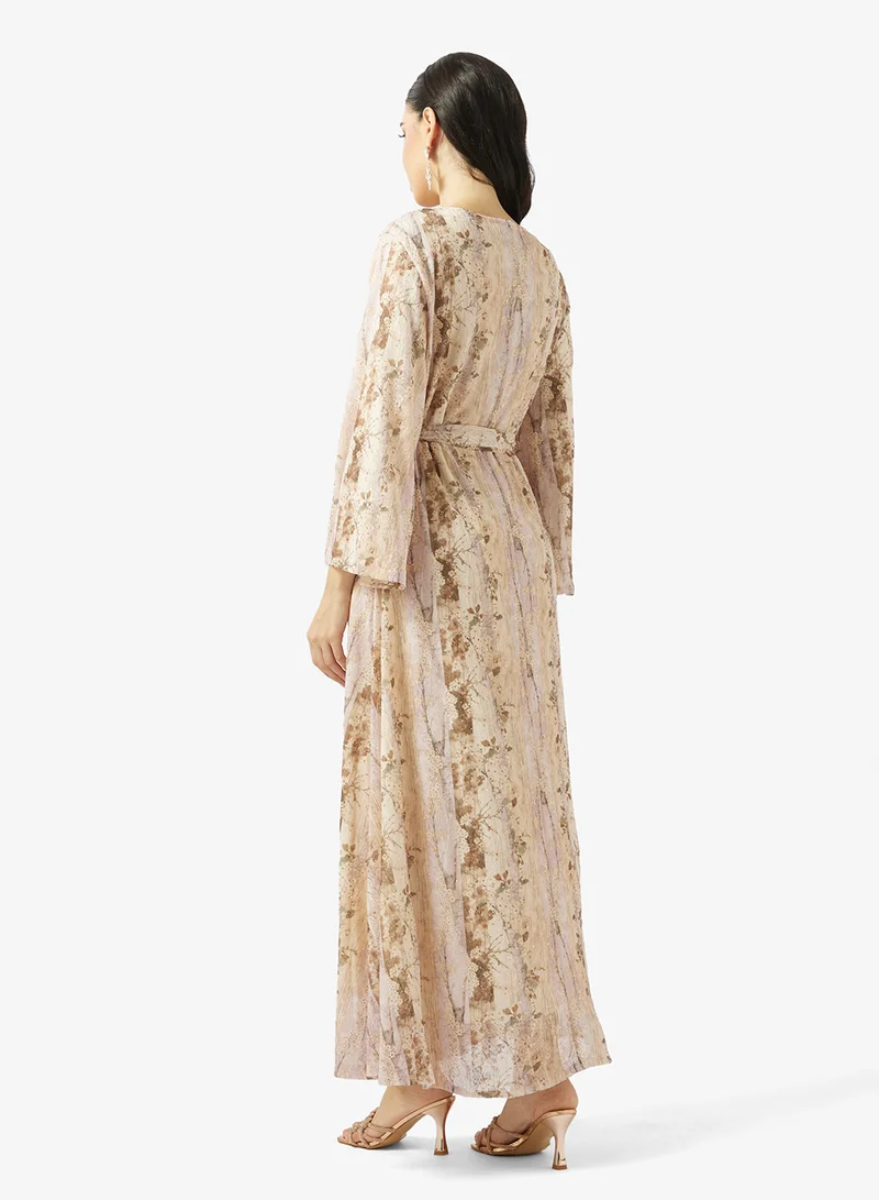 خزانة Floral Print Jalabiya